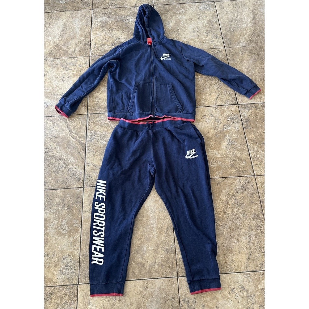 Nike Sportswear Joggers Jacket , Sweatpants Mens Large Blue Casual Logo Spellout